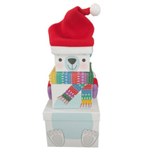 Load image into Gallery viewer, Polar Bear Stacking Gift Boxes
