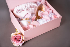 Dusky Pink Magnetic Gift Box with Ribbon Bow - Wholesale (10 Boxes)