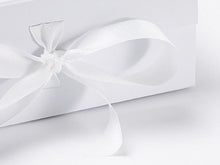 Load image into Gallery viewer, White A5 Luxury Magnetic Gift Box with Ribbon detail
