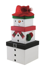 Snowman Stacking Gift Boxes