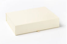 Load image into Gallery viewer, Ivory A4 Luxury Slimline Magnetic Gift Box front
