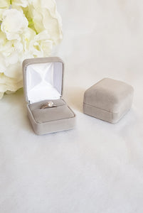 Light Grey Single Ring Box display