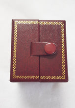 Load image into Gallery viewer, Red Double Door Leatherette Traditional Style Double Ring Box 5
