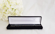 Load image into Gallery viewer, Black Velvet Luxury Bracelet Gift Box front
