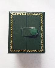 Load image into Gallery viewer, Green Double Door Leatherette Traditional Style Double Ring Box 3
