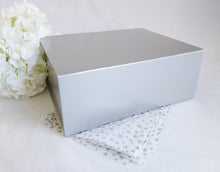 Load image into Gallery viewer, Silver Magnetic Gift Box front
