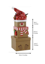 Load image into Gallery viewer, Reindeer Stacking Gift Boxes
