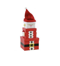Load image into Gallery viewer, Santa Stacking Gift Box front
