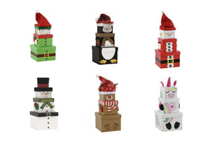 Reindeer Stacking Gift Boxes