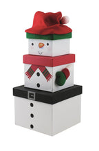 Load image into Gallery viewer, Snowman Stacking Gift Boxes
