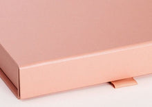Load image into Gallery viewer, Rose Gold A5 Luxury Slimline Magnetic Gift Box detail
