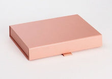 Load image into Gallery viewer, Rose Gold A5 Luxury Slimline Magnetic Gift Box front
