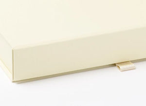 Ivory A6 Luxury Slimline Magnetic Gift Box detail