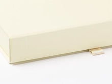 Load image into Gallery viewer, Ivory A5 Luxury Slimline Magnetic Gift Box detail
