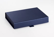 Load image into Gallery viewer, Navy Blue A5 Luxury Slimline Magnetic Gift Box front

