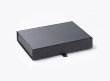 Load image into Gallery viewer, Black A6 Luxury Slimline Magnetic Gift Box front
