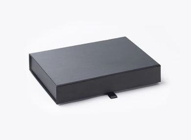 Black A6 Luxury Slimline Magnetic Gift Box front