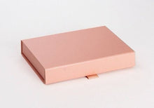 Load image into Gallery viewer, Rose Gold A6 Luxury Slimline Magnetic Gift Box front
