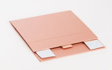 Load image into Gallery viewer, Rose Gold A6 Luxury Slimline Magnetic Gift Box flat

