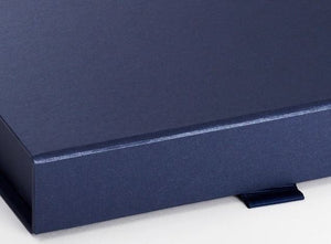 Navy Blue A5 Luxury Slimline Magnetic Gift Box detail