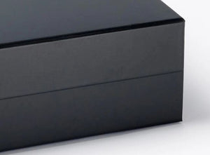 Black Large Square Magnetic Hamper Gift Box detail