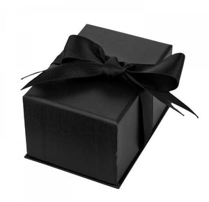Black Luxury Suede Double Ring Box 7
