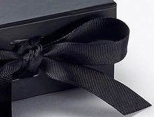 Load image into Gallery viewer, Black Small Luxury Magnetic Gift Box with ribbon detail
