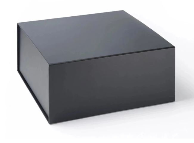 Black Extra Large Magnetic Hamper Gift Box front