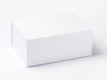 Load image into Gallery viewer, White A5 Luxury Magnetic Gift Box front
