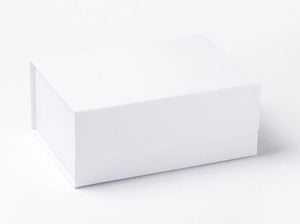 White A5 Luxury Magnetic Gift Box front