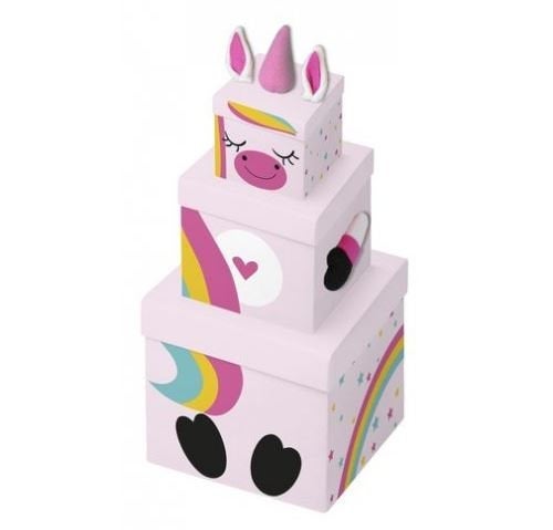 Children's Unicorn Stacking Gift Box diagonal
