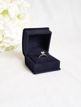 Load image into Gallery viewer, Black Luxury Suede Single Ring Box title
