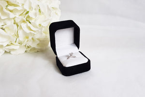 Black Suede Single Ring Box title
