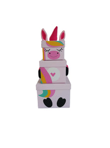 Children's Unicorn Stacking Gift Box front