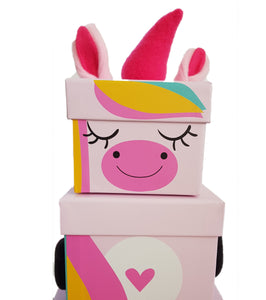 Children's Unicorn Stacking Gift Box face zoom