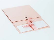 Load image into Gallery viewer, Pink A5 Luxury Magnetic Gift Box with Ribbon flat
