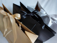 Load image into Gallery viewer, Black Luxury Gift Bag with Ribbon range
