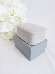 Grey Luxury Suede Pendant Box - Grey interior stack