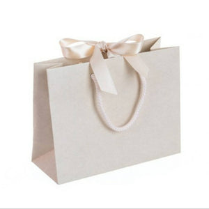 Ivory Luxury Gift Bag with Ribbon