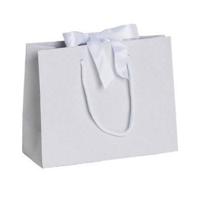 White Luxury Gift Bag with Ribbon