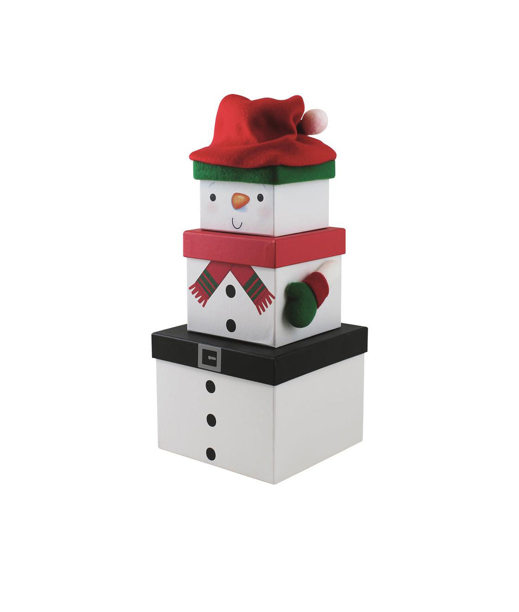 Snowman Stacking Gift Boxes